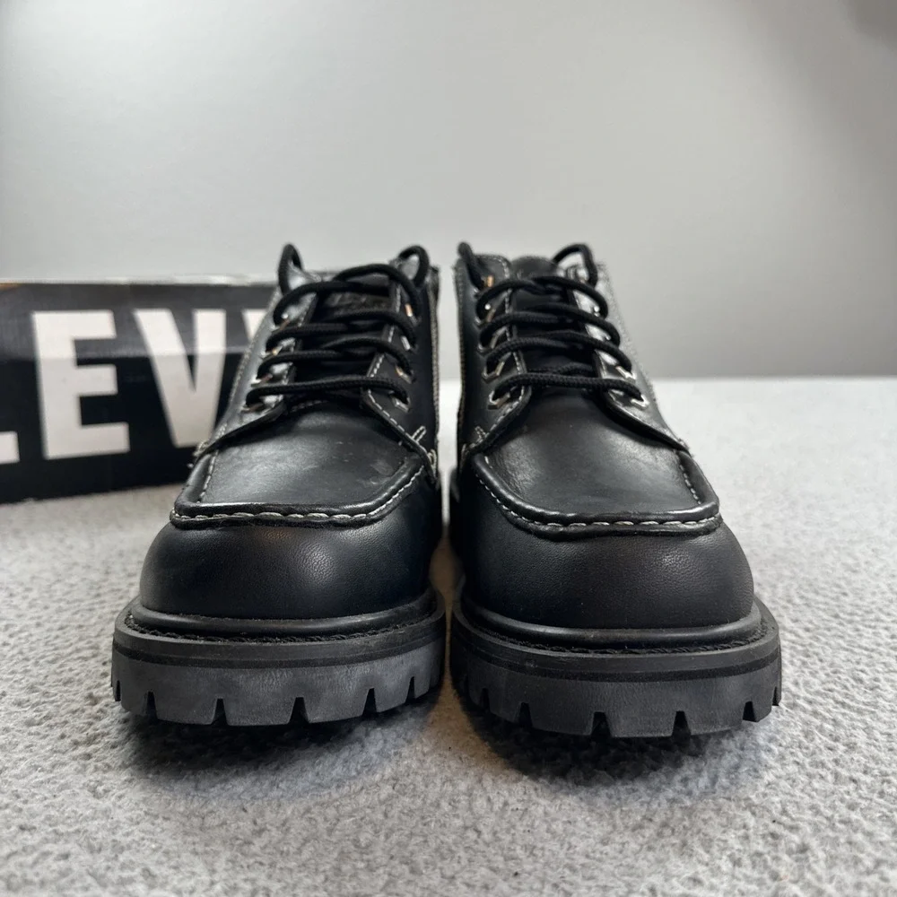 Levi's Pitt 3/4 Boots Men 11 Black Ankle Combat Chukka Hiking Outdoor Shoes